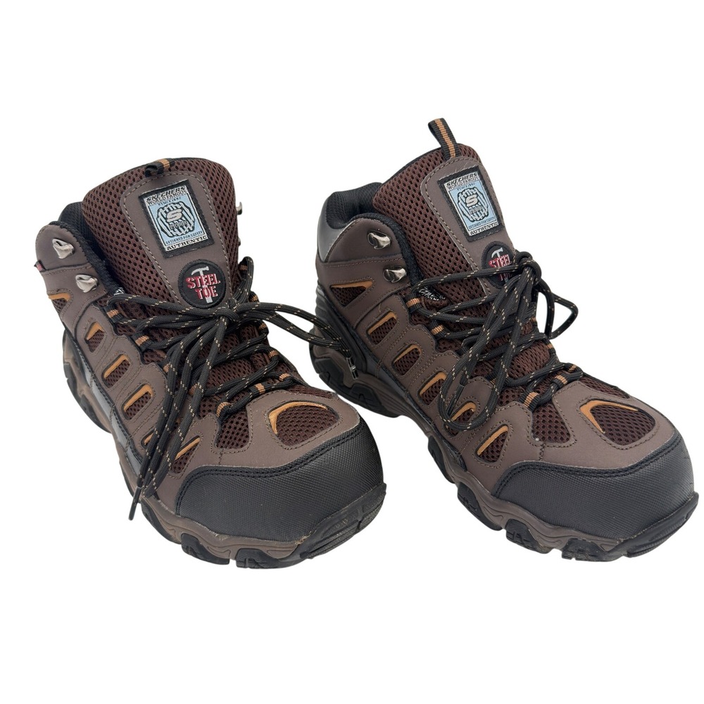Skechers Work Steel‎ Toe Waterproof Boots Men's 7.5 ASTM Hiking